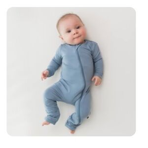 Kyte baby zippered romper in slate